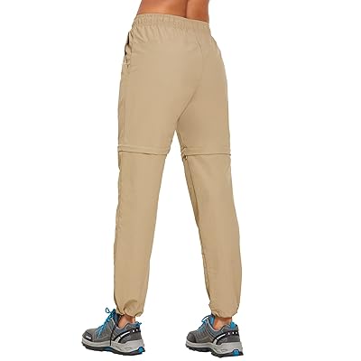  PINSPARK Khaki Cargo Hiking Pants with Pockets for