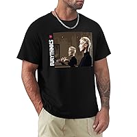 Annie Lennox T-Shirt Men's Short Sleeve Shirt Hip Hop Vintage Loose Tshirt Breathable Sports Tee