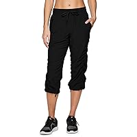 RBX Active Capri Pants for Women Joggers Stretch Lightweight Women’s Casual Pant Capri with Drawstring