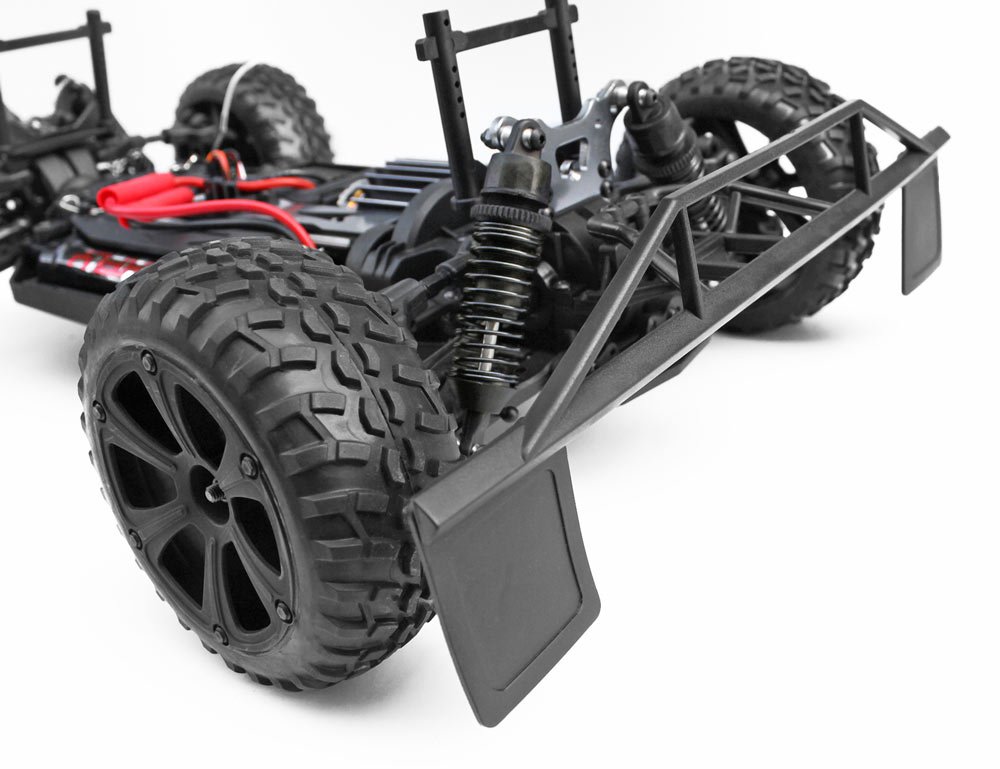 Redcat Racing Blackout SC 1/10 Scale Electric Short Course Truck with Waterproof Electronics Vehicle, Red