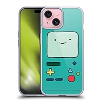 Head Case Designs Officially Licensed Adventure Time BMO Graphics Soft Gel Case Compatible with Apple iPhone 15 and Compatible with MagSafe Accessories