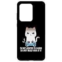 Galaxy S20 Ultra Gamer Cat Funny Video Gamer I'm Not Addicted To Gaming Boys Case