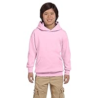 Hanes Youth 7.8 oz. ComfortBlend EcoSmart 50/50 Pullover Hood, Medium, Pale Pink