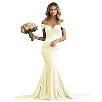 Bridesmaid Dresses Long Prom Dress - Satin Prom Dress Mermaid Bridesmaid Dresses Off The Shoulder