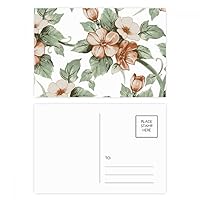 Elegant Rattan Flowers Decorative Postcard Set Birthday Mailing Thanks Greeting Card