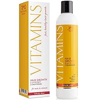 Vitamins Conditioner for Hair Loss that Promotes Hair Regrowth, Volume and Thickening with Biotin, DHT Blockers, Antioxidants, Oils and Extracts For Men and Women, Conditioner, 1 Pack