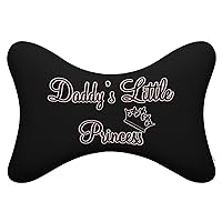 Daddy's Little Princess Car Headrest Pillow 2pcs Memory Foam Neck Pillow Neck Support Pillow for Camping and Traveling