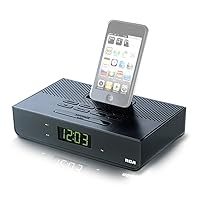 RCA RC150i Dual Wake Clock Radio Dock for iPod and iPhone 4
