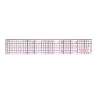 W-10 6-Inch 8ths Graph Ruler, Transparent, Plastic, 1 x 6 in