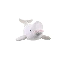 Wild Republic Beluga Whale Plush, Stuffed Animal, Plush Toy, Gifts for Kids, Cuddlekins, 21 inches , White