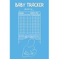 Baby Tracker Journal for Newborns: 3 Month Baby's Daily Log Book for New Mom or Nanny to Record Baby Sleep Schedule, Nursing, Breastfeeding, Pumping, Diapers, Health, Reminders, Notes and More