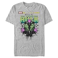 Marvel Big & Tall Classic The Incredible Wolverine Men's Tops Short Sleeve Tee Shirt, Athletic Heather, 4X-Large