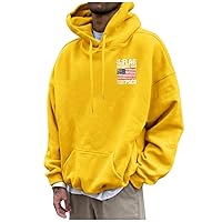 Mens Hoodies Crewneck Sweatshirts Vintage Litter Printed Heated Men'S Loose Hooded Casual Fashion Sports
