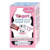 A Bonne X2 Boxes Yogurt Cream Soap Nano White Q10 X 3 Glutathione 90g