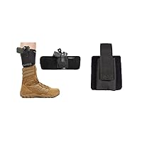 ComfortTac Ultimate Ankle Holster for Concealed Carry and Spare Magazine Pouch - Knife Pouch - Accessory Pouch