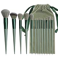 Makeup Brush Set Kit - 13 Pcs Premium Synthetic Kabuki Eye Shadows Make Up Brushes, Eyeliner Brushes Blending Face Powder Blush Cosmetics Brushes Tool Kit Compatible with Travel Makeup Bag