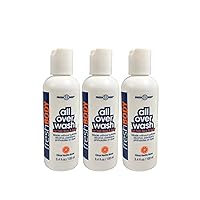Fresh Body FB All Over Wash for Hair, Face & Body - Citrus Vanilla Grove, 3.4oz (3 Pack) Travel Size Body Wash for Men & Women, No Alcohol, Sulfates, Dyes or Parabens