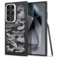 CYRILL UltraColor Compatible with Samsung Galaxy S24 Ultra Case (2024), Matte Dust-Proof Anti-Fingerprint Protective Case with Camera Protector, Camouflage Print - Dusk Military Camo Black