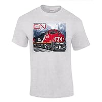 Canadian National C44-9W Authentic Railroad T-Shirt Tee Shirt [75]