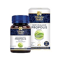 Mānuka Health New Zealand Propolis, One A Day, 60 Capsules, 30mg Certified Bioactive Flavonoids and Caffeates Dietary Supplement