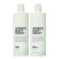 Authentic Beauty Concept Amplify Cleanser & Conditioner Set| Shampoo + Conditioner | Fine hair | Increases Body & Volume | Vegan & Cruelty-free | Sulfate-free | 33.8 fl. oz.