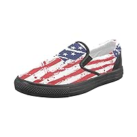 American Flag Canvas Slip-on Loafer for Men