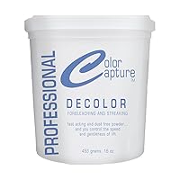 Hair Bleach Powder for Bleaching and Streaking, Professional Salon-Grade, Gentle Formula, Blue Tint, 16 oz
