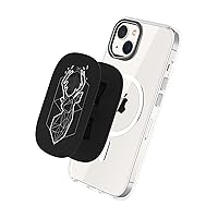 RhinoShield Clear Case and GRIPMAX Bundle Compatible with Magsafe for [iPhone 12 Pro Max] | Superior Magnetic, Advanced Yellowing Resistance, Protective Clear Phone Case (The Winter Deer)