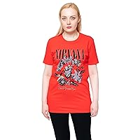 Nirvana T Shirt Heart Shaped Box Band Logo Official Unisex Red