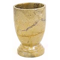 301SB Sahara Beige Marble Bathroom Accessories Tumbler of Atlantic Collection