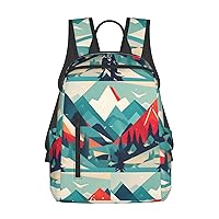 Travel Mountain Scenery print Lightweight Laptop Backpack Travel Daypack Bookbag for Women Men for Travel Work