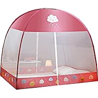 Mosquito Net for Bed, Folding Mosquito Netting Bed Canopy for Girls, Summer Breathable Pop Up Mosquito Net Bed Tent Canopy