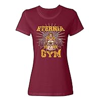 Eternia Gym Novelty Tee He-Man Ladies Crewneck T-Shirt