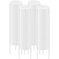 (1000 Pack) Pizza Saver Stand, White Plastic Stack