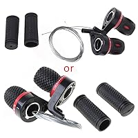 1 Pair Derailleur Grips Bicycle Lever Transmission Twist Grip Speed Change B Bicycle Loud Tone Road Mountain Horn Cycling Accessory Kickstand Bike Base Water Bottle Mount Twist Protective