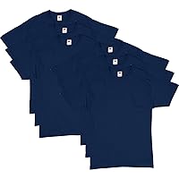 Men's Essentials T-shirt Pack, Crewneck Cotton T-shirts for Men