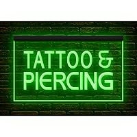 100016 Tattoo Piercing Open Shop Studio Center Display LED Light Neon Sign (16