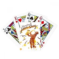 Music Sax Instruments Watercolor Pattern Poker Playing Magic Card Fun Board Game