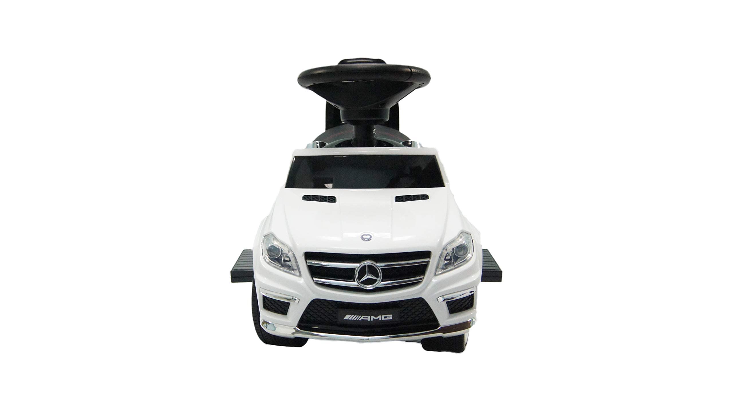 Best Ride On Cars 4 in 1 Mercedes Battery Powered Push Car, White