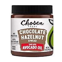 Chocolate Hazelnut Spread made with 100% Pure Avocado Oil 12 oz 1-Pack