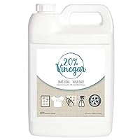 20% White Vinegar - 200 Grain Vinegar Concentrate - 1 Gallon of Natural and Safe Multi-Use Concentrated Industrial Vinegar
