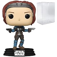 POP Star Wars: The Mandalorian - Bo-Katan Kryze Limited Edition Chase Funko Pop Vinyl Figure (Bundled with Compatible Pop Box Protector Case), Multicolor, 3.75 inches