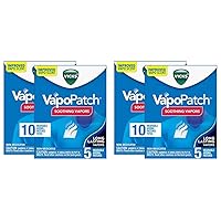 Vicks VapoPatch, Wearable Mess-Free Aroma Patch, Soothing & Comforting Non-Medicated Vapors, for Adults & Children Ages 6+, 5ct (4 Pack)