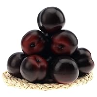 8pcs Artificial Realistic Brin Plum Fake Fruit Home Party Decoration Food Toy Photography Props Model