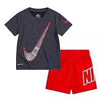 Nike Little Boys Dri-FIT Short Sleeve Dropsets T-Shirt and Shorts 2 Piece Set