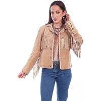 Scully Old Rust Womens Suede Fringe Jacket