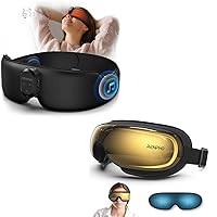 Heated Sleep Mask with Bluetooth Headphone& FSA/HSA Eligible Eye Massager
