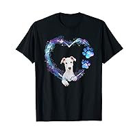 Funny English Greyhound Dog in Heart T-Shirt