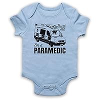 Unisex-Babys' Trust Me I'm A Paramedic Funny Work Slogan Baby Grow