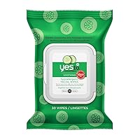 Yes to Cucumbers Soothing Hypoallergenic Facial Wipes 30 ea (Pack of 8)